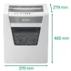 Leitz IQ Office Aktenvernichter P4, Kreuzschnitt, 22,3 cm, 4 x 40 mm, 23 l, 225 Blatt, 55 dB