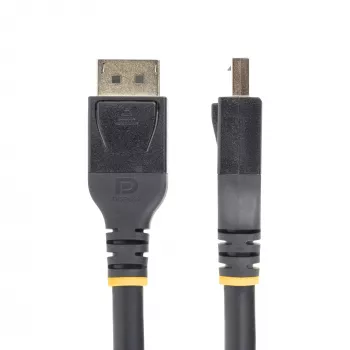 StarTech.com 15.2m (50ft) Aktives DisplayPort 1.4 Kabel, DP8K DisplayPort Kabel mit HBR3, HDR10, MST, DSC 1.2, HDCP 2.2, 8K 60Hz, 4K 120Hz - DP 1.4 Kabel M/M