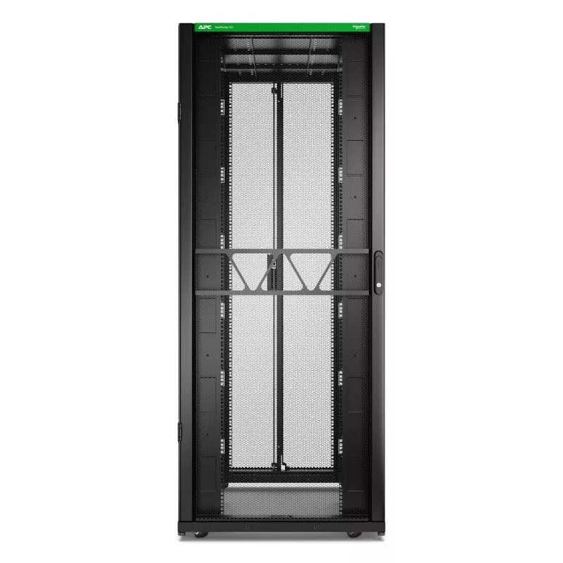 APC NetShelter SX Server Rack Gen 2, 42U, 1991H x 800W x 1200D mm, mit Seitenwänden, Schwarz