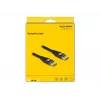 DeLOCK DisplayPort-Kabel 8K 60 Hz 1 m Schwarz Metall
