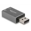 DeLOCK Externe USB-Soundkarte USB-A-Stecker auf 2 x 3,5 mm Stereo