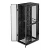APC NetShelter SX, Server Rack Gehäuse, Gen 2, 52U, 2436H x 800B x 1200T mm, mit Seitenwänden, Schwarz