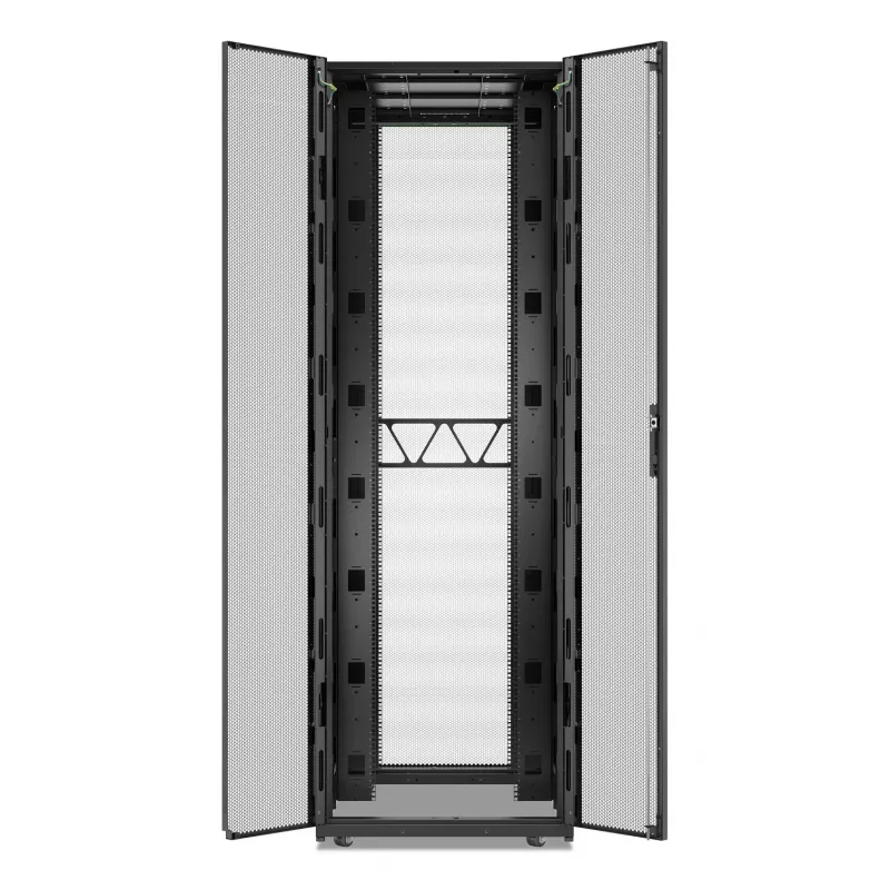 APC NetShelter SX, Server Rack Gehäuse, Gen 2, 52U, 2436H x 800B x 1200T mm, mit Seitenwänden, Schwarz