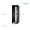 APC NetShelter SX, Server Rack Gehäuse, Gen 2, 52U, 2436H x 800B x 1200T mm, mit Seitenwänden, Schwarz