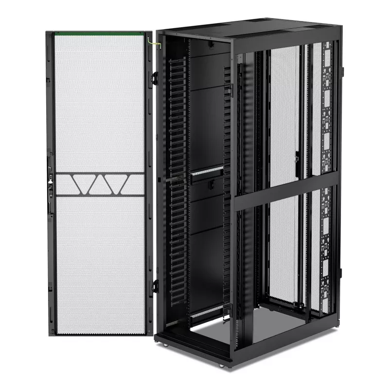 APC NetShelter SX, Networking Rack Enclosure, 48U, 2258H x 750W x 1200D mm, mit Seiten, Schwarz