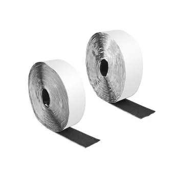 Klettband DeLOCK L 10 m x B 50 mm schwarz