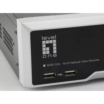 LevelOne GEMINI 16-Kanal Netzwerk-Videorekorder, H.265, 16 Kanäle, 3840 x 2160 Pixel, 128 Benutzer, H.264, H.264+, H.265, MPEG4, Embedded LINUX, 256 Mbit/s