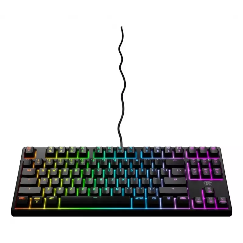 CHERRY XTRFY K4V2 RGB TKL Tastatur Gaming USB QWERTY Portugiesisch Schwarz