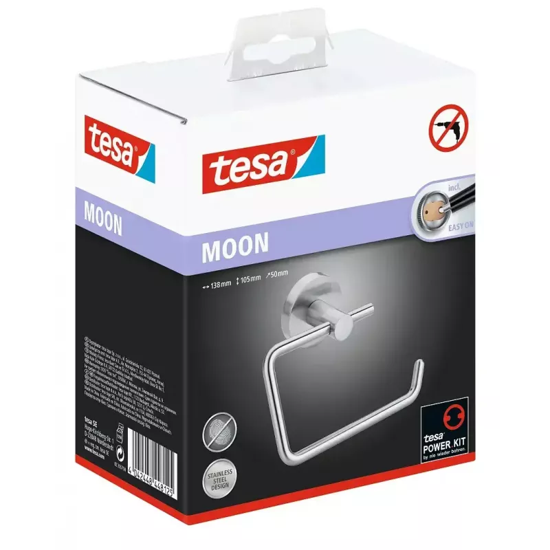 Toilettenpapierhalter Tesa 40301-00000-00 wandmontiert Edelstahl 138×50×105 mm