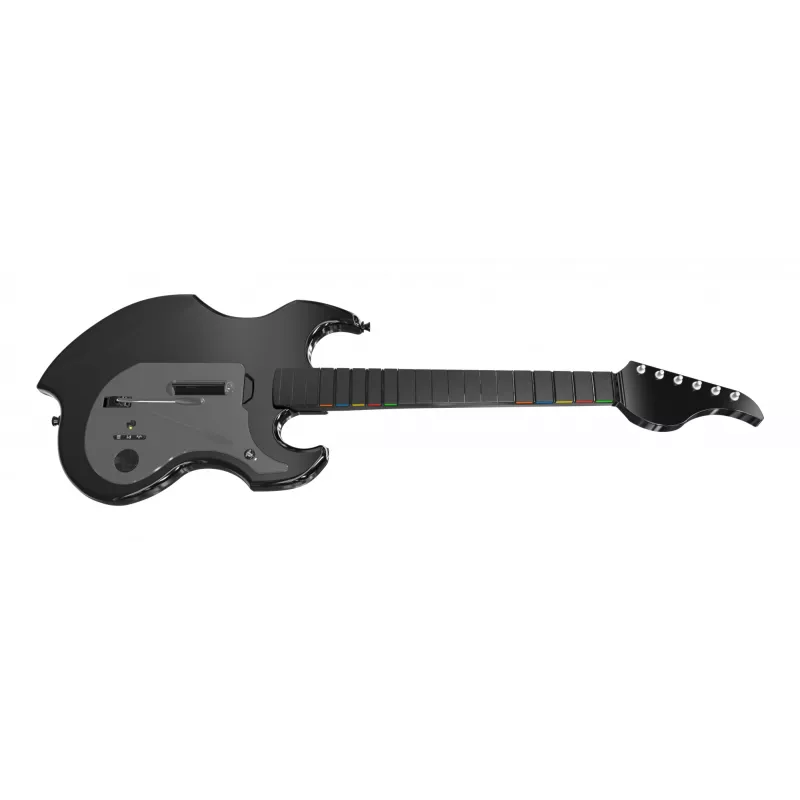 Gitarre PDP Riffmaster Schwarz Grau Kabellos PC PS4 PS5 36h Batterie