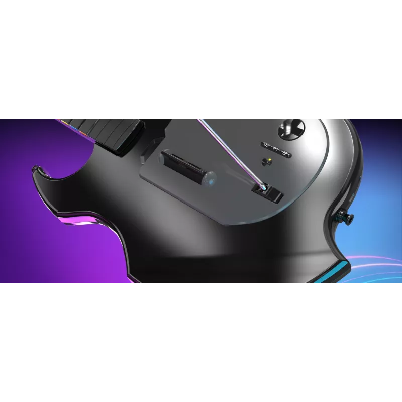 Gitarre PDP Riffmaster Schwarz Grau Kabellos PC PS4 PS5 36h Batterie