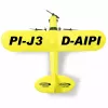 Flugzeug Jamara Piper J3-CUB Elektromotor 150 mAh 106 g