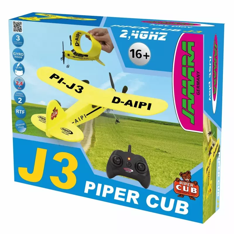 Flugzeug Jamara Piper J3-CUB Elektromotor 150 mAh 106 g