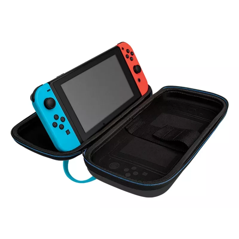 Hardshell-Tasche PDP Nintendo Switch Kart Drift Overnight Case GLOW Schwarz Blau