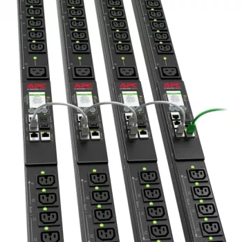 Stromverteilungseinheit APC NetShelter 9000 PDU 24 AC-Ausgänge (C13/C15/C19/C21), NEMA L6-20P, 200–208 V, 20 A, vertikal 0U, schwarz
