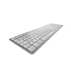 CHERRY KW 9100 schlank FOR MAC Tastatur Universal USB + Bluetooth QWERTY Nordic Silber