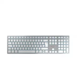 CHERRY KW 9100 schlank FOR MAC Tastatur Universal USB + Bluetooth QWERTY Englisch Silber