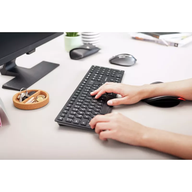 CHERRY KW 9100 schlank Tastatur Universal RF Wireless + Bluetooth Schwarz