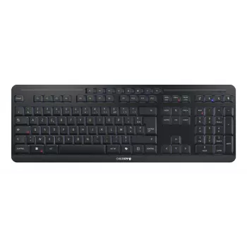 Cherry Stream ultimate – Full-Size AZERTY, USB + RF Wireless + Bluetooth, Scherenschalter, LED-Hintergrundbeleuchtung, Schwarz