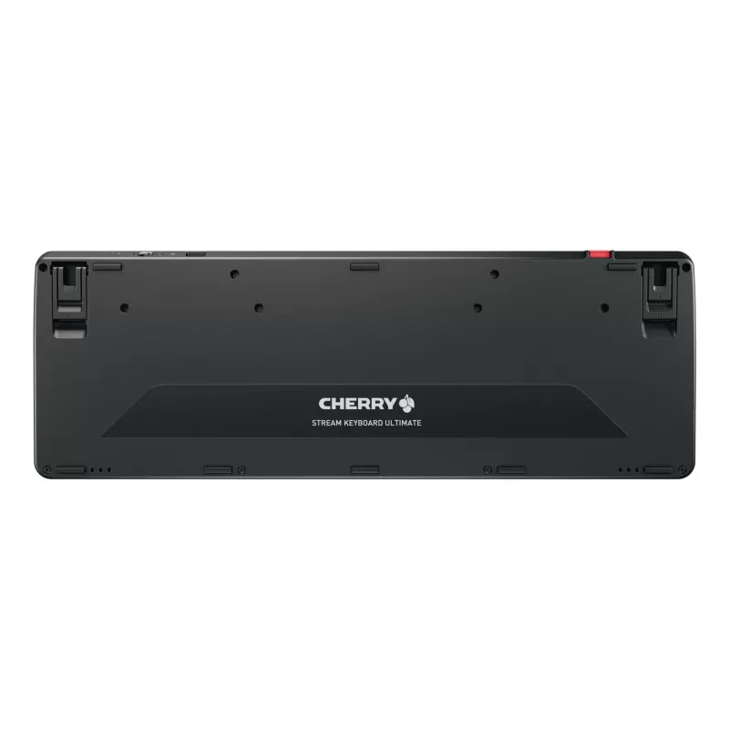 Cherry Stream ultimate – Full-Size AZERTY, USB + RF Wireless + Bluetooth, Scherenschalter, LED-Hintergrundbeleuchtung, Schwarz