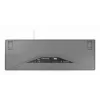 Cherry kabelgebundene Full-Size-Tastatur Stream — QWERTZ-Layout, Scherenschalter, USB, 1,8 m Kabel, hellgrau