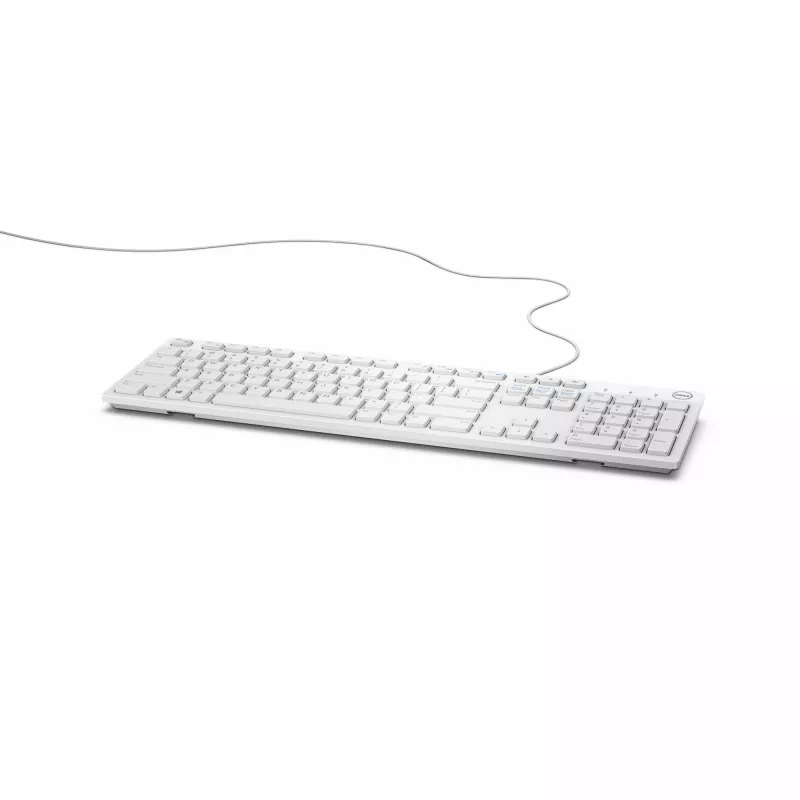 DELL Kabelgebundene Tastatur - KB216 - Deutsch (QWERTZ) - Weiß, Full-Size (100%), Kabelgebunden, USB, QWERTZ, Weiß