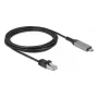 Netzwerkkabel DELOCK USB Typ-C auf RJ45 Gigabit Ethernet Cat6, 3 m, anthrazit/schwarz