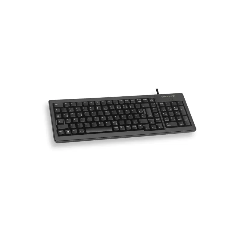 CHERRY XS G84-5200 KOMPAKTE TASTATUR, Kabelgebunden, USB/PS2, Schwarz, (QWERTY - UK)