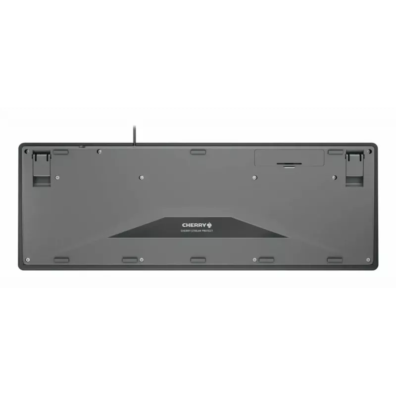 Cherry STREAM PROTECT Tastatur, französisches Layout, schwarz, USB