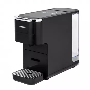 TORNADO TCM7042-GS | 5-in-1 Multi-Kapsel-Kaffeemaschine, Kapselkaffeemaschine, 1,5 L, Kaffeekapsel, Kaffeepulver, 1350 W, Schwarz