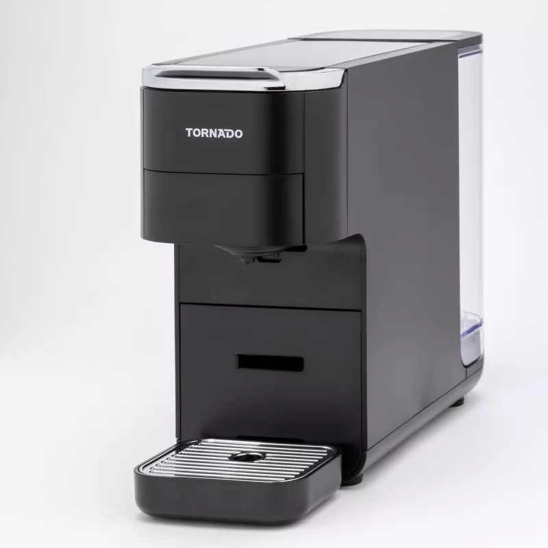 TORNADO TCM7042-GS | 5-in-1 Multi-Kapsel-Kaffeemaschine, Kapselkaffeemaschine, 1,5 L, Kaffeekapsel, Kaffeepulver, 1350 W, Schwarz