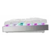 Kabellose Gaming-Tastatur CHERRY MX 8.2 Pro TMR — Tenkeyless, QWERTZ Deutsch, USB + RF + Bluetooth, RGB, Silber/Weiß