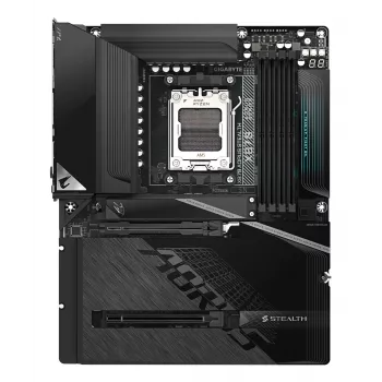 GIGABYTE X870 AORUS STEALTH Motherboard - Unterstützt AMD Ryzen 9000 CPUs, 16+2+2 Phasen Digital VRM, bis zu 8200Hz DDR5 (OC), 2xPCIe 5.0 + 2xPCIe 4.0, Wi-Fi 7, 5 GbE LAN, USB 4