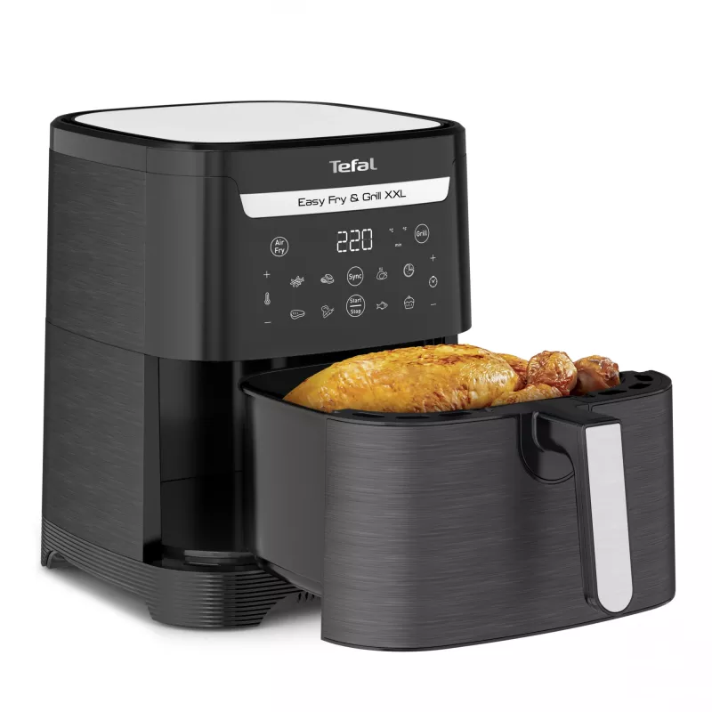 Heißluftfritteuse Tefal Easy Fry & Grill EY8018 6,5 L 1,5 kg 1830 W Touch-LCD schwarz Standgerät