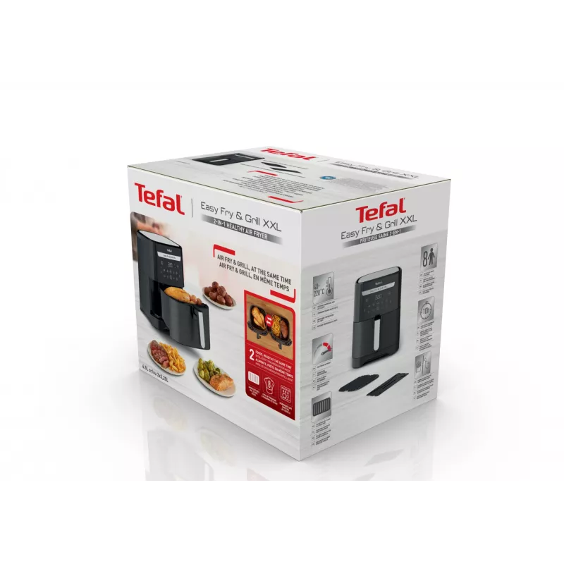 Heißluftfritteuse Tefal Easy Fry & Grill EY8018 6,5 L 1,5 kg 1830 W Touch-LCD schwarz Standgerät
