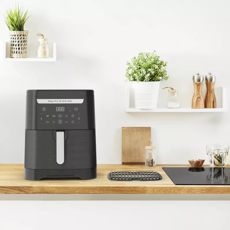 Heißluftfritteuse Tefal Easy Fry & Grill EY8018 6,5 L 1,5 kg 1830 W Touch-LCD schwarz Standgerät