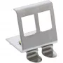 InLine Keystone-Halterung für DIN-Schiene, 2-Port, Metall