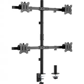 InLine Tischhalterung für 4x TV / LED / TFT Anzeige bis 81cm 32 Zoll max. 9kg