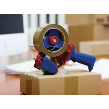 Klebebandabroller TESA 6300 Metall Gummi Blau Rot