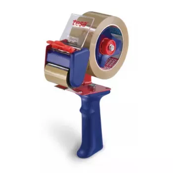 Klebebandabroller TESA 6300 Metall Gummi Blau Rot