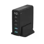 Mobile device charger Sitecom CH-1004 — Universal AC indoor charger, 100–240V input, up to 20V output, 3× USB-C, Schwarz