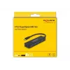 DeLOCK 64170 USB 3.2 Gen 1 Type-C Hub 5000 Mbit/s Schwarz