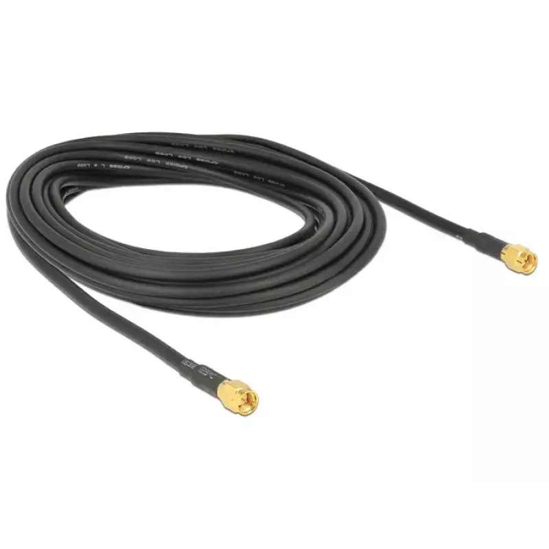 Koaxialkabel DeLOCK 88893 LMR195 10 m SMA Schwarz