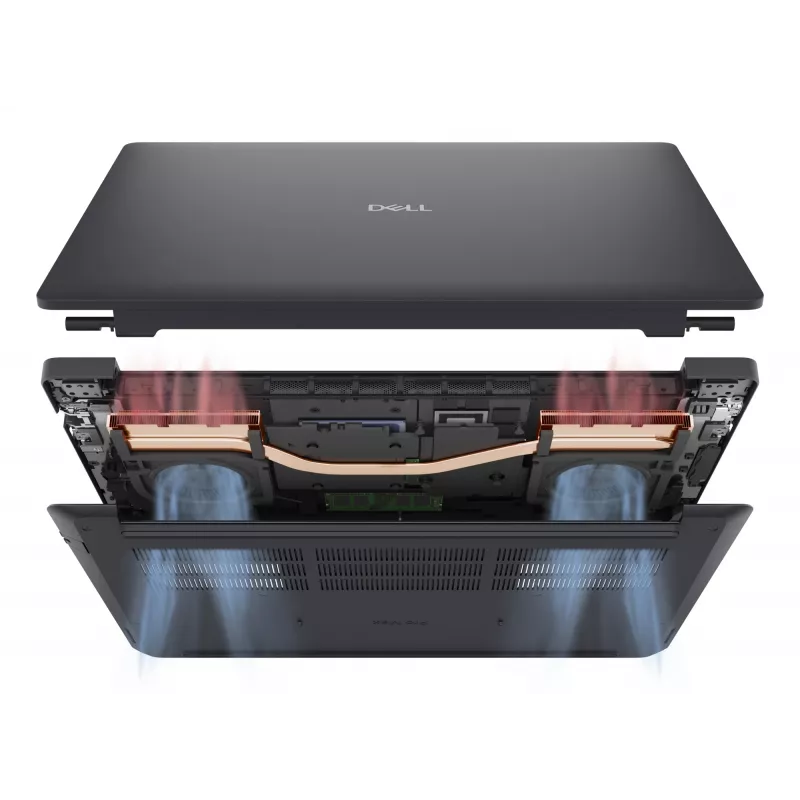 DELL Pro Max 16 MC16250 Intel Core Ultra 7 265H Mobile Workstation 40,6 cm (16 Zoll) Full HD+ 32 GB DDR5-SDRAM 1 TB SSD NVIDIA RTX PRO 2000 Blackwell Wi-Fi 7 (802.11be) Windows 11 Pro Deutsch Schwarz