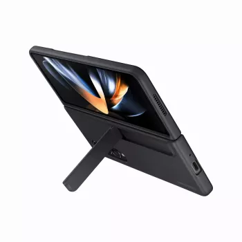 Handyhülle Samsung EF-OF93PCBEGWW für Galaxy Z Fold4, schwarz, mit Tischständer