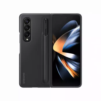 Handyhülle Samsung EF-OF93PCBEGWW für Galaxy Z Fold4, schwarz, mit Tischständer