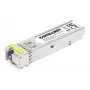 Intellinet Gigabit Fiber WDM Bi-Direktionales SFP Optisches Transceiver-Modul 1000Base-BX-D (LC) Single-Mode-Port, 120 km, BiDi WDM (RX1490/TX1550), MSA-konform für maximale Kompatibilität, Silber