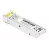 Intellinet Gigabit Fiber WDM Bi-Direktionales SFP Optisches Transceiver-Modul 1000Base-BX-D (LC) Single-Mode-Port, 120 km, BiDi WDM (RX1490/TX1550), MSA-konform für maximale Kompatibilität, Silber