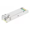 Intellinet Gigabit Fiber WDM Bi-Direktionales SFP Optisches Transceiver-Modul 1000Base-BX-D (LC) Single-Mode-Port, 120 km, BiDi WDM (RX1490/TX1550), MSA-konform für maximale Kompatibilität, Silber
