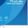 27 Zoll IIYAMA ProLite XB2797QSU-W1 IPS Quad HD (2560x1440) LED-Monitor, 178° Betrachtungswinkel, USB 3.2 Hub, Lautsprecher, VESA, höhenverstellbar, weiß